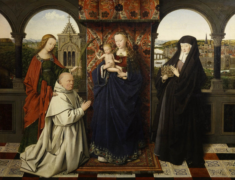 The Virgin with the Chartreux - Jan van Eyck