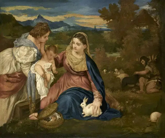 The Virgin with the Rabbit - Édouard Manet