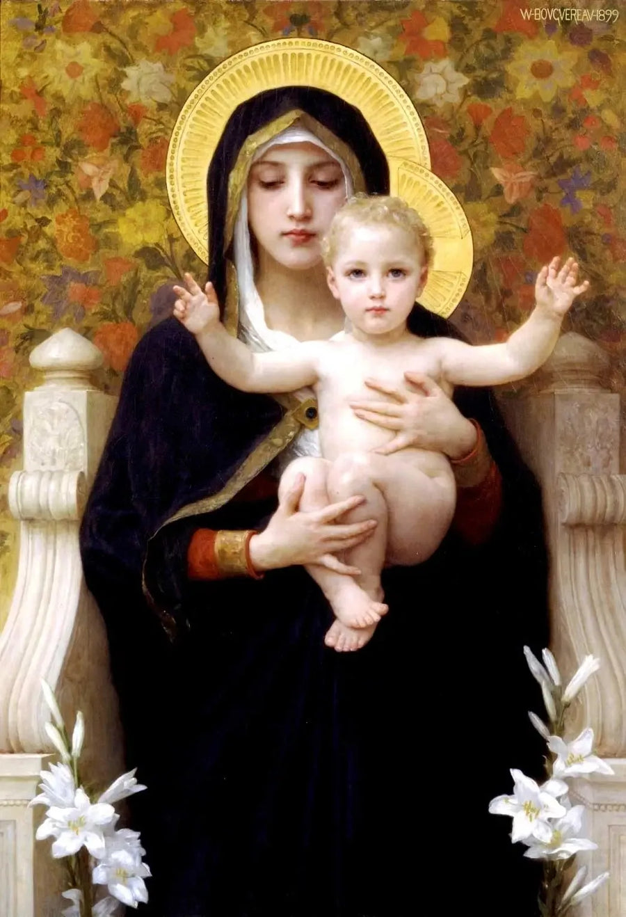 The Virgin with the Lily - Bouguereau