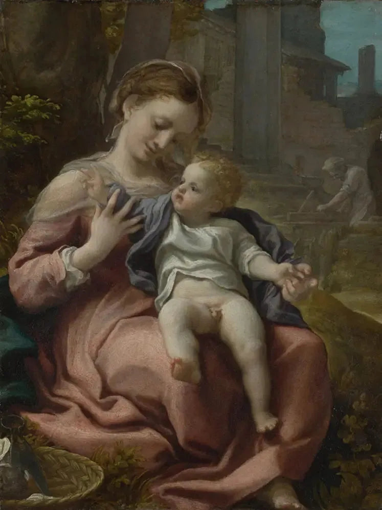 The Virgin with the Basket - Antonio da Correggio