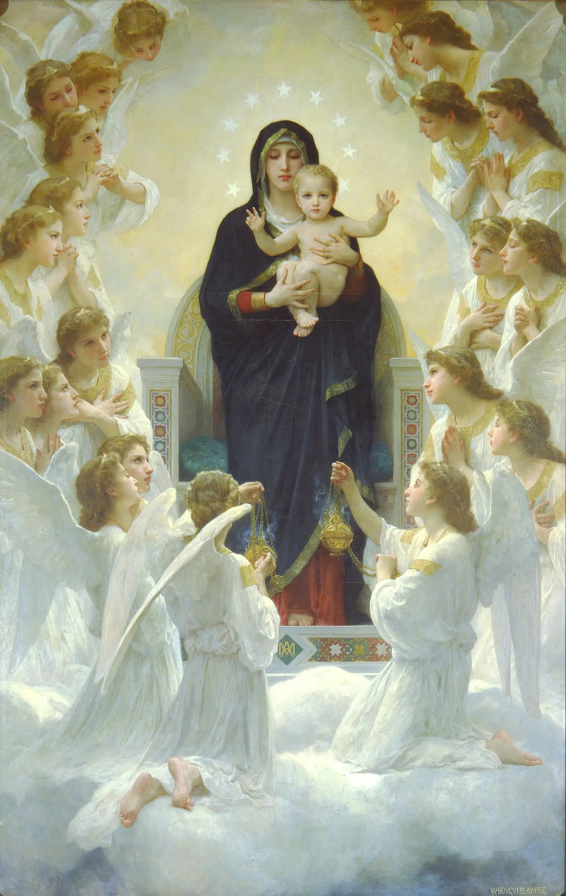 The Virgin with Angels - Bouguereau