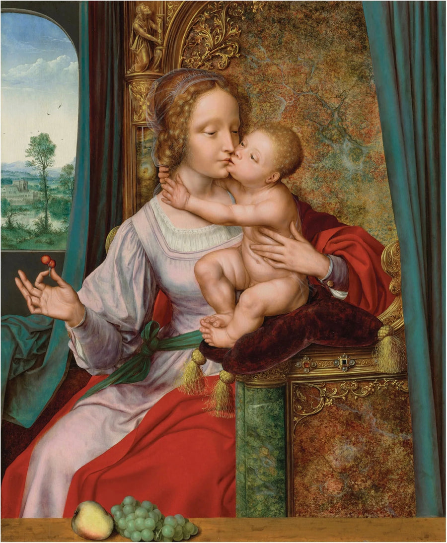 The Virgin with Cherries - Quentin Metsys