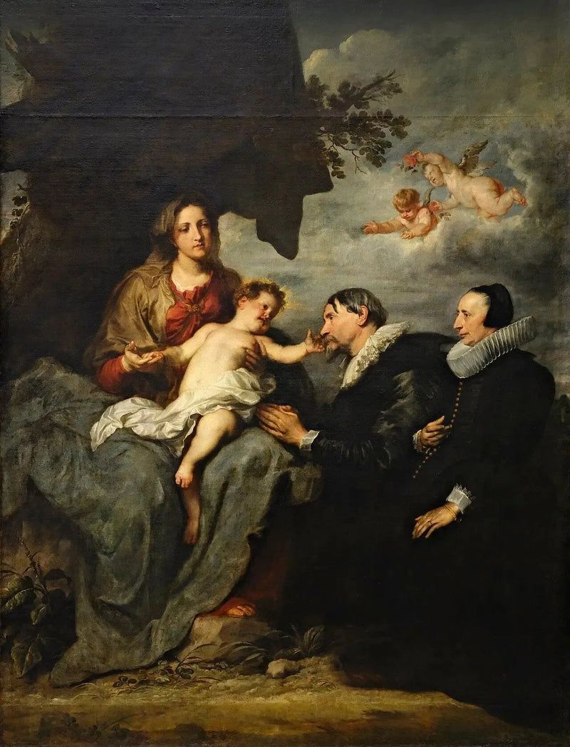 The Virgin with the Two Donors - Antoine van Dyck
