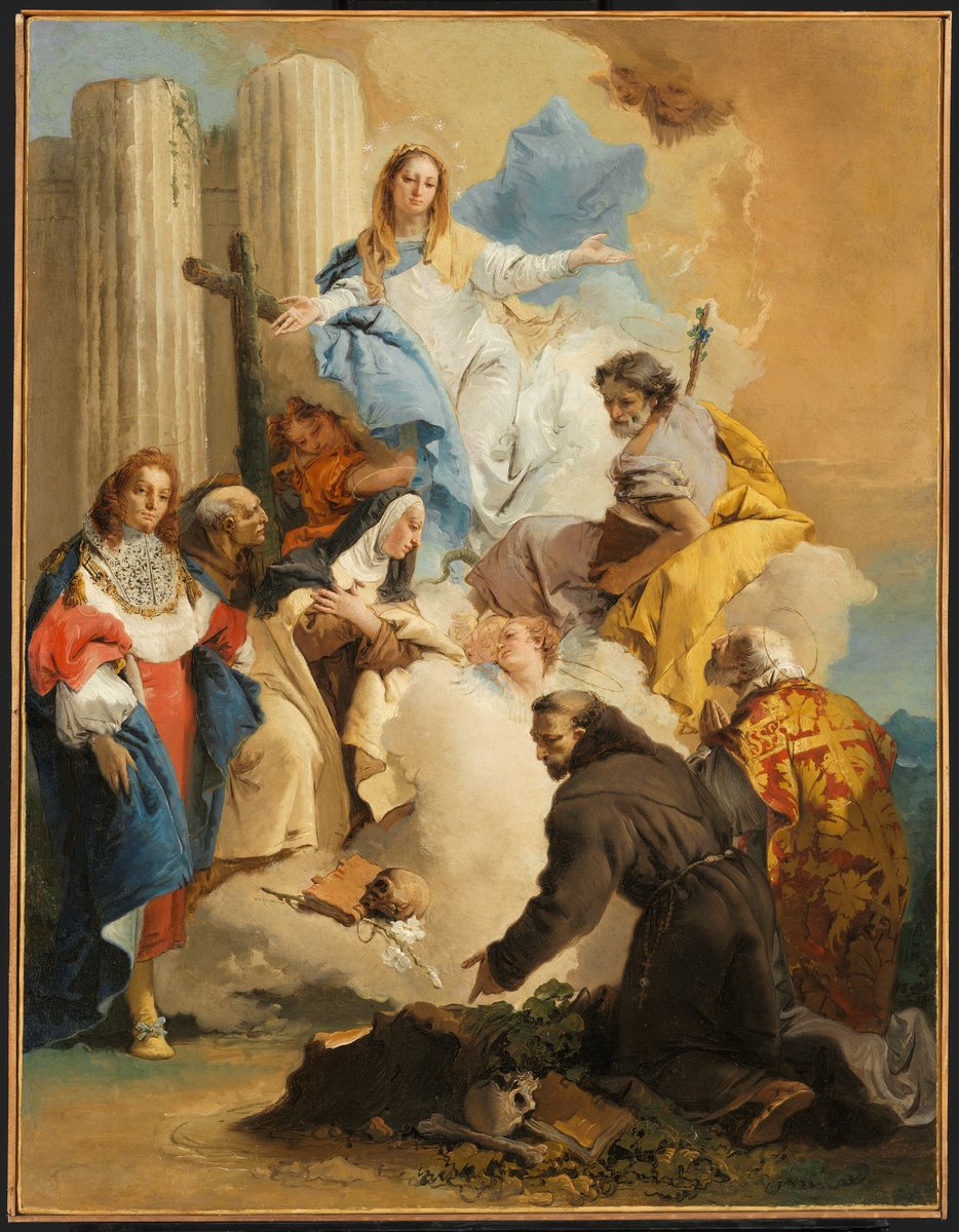 The Virgin with Six Saints - Giovanni Battista Tiepolo