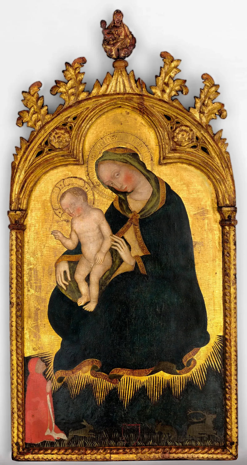 The Humility Virgin, with a donor - Gentile da Fabriano