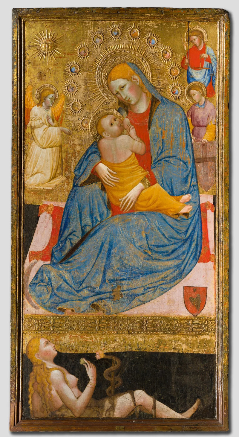 The Virgin of Humility Facing Eve's Temptation - Olivuccio di Ciccarello