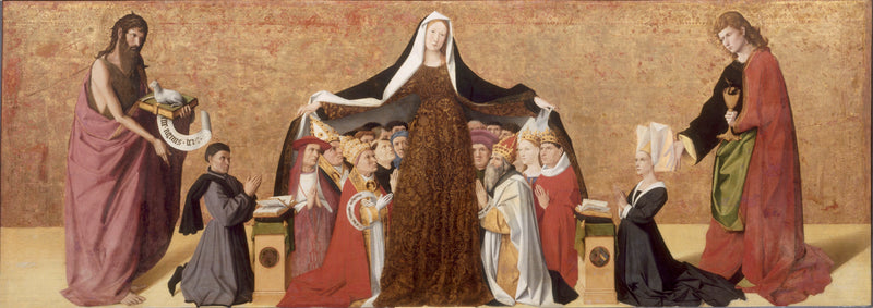 The Virgin of Mercy of the Cadard family - Enguerrand Quarton