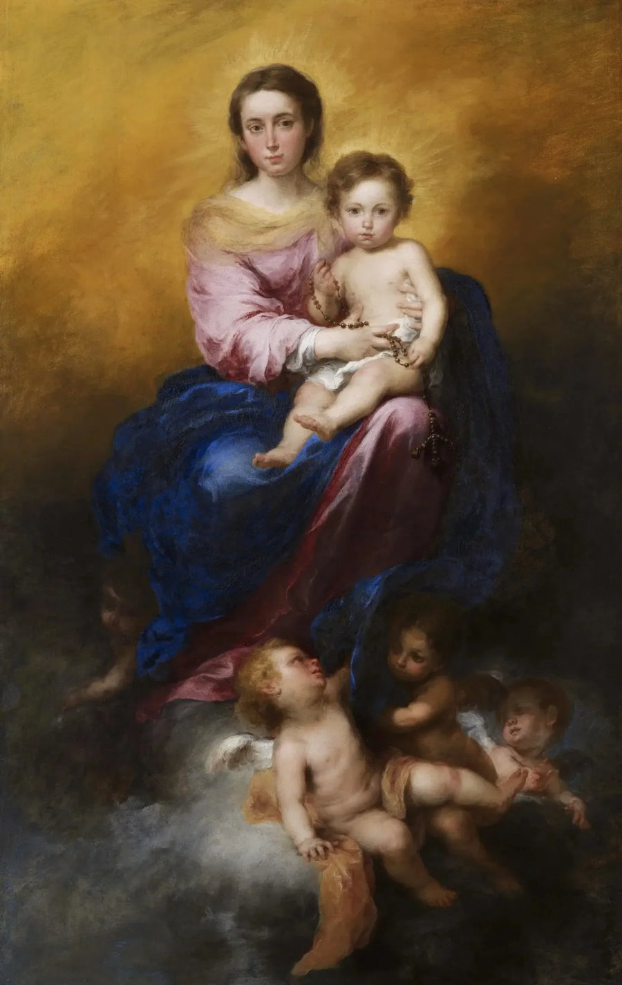 The Virgin of the Rosary - Bartolomé Esteban Murillo