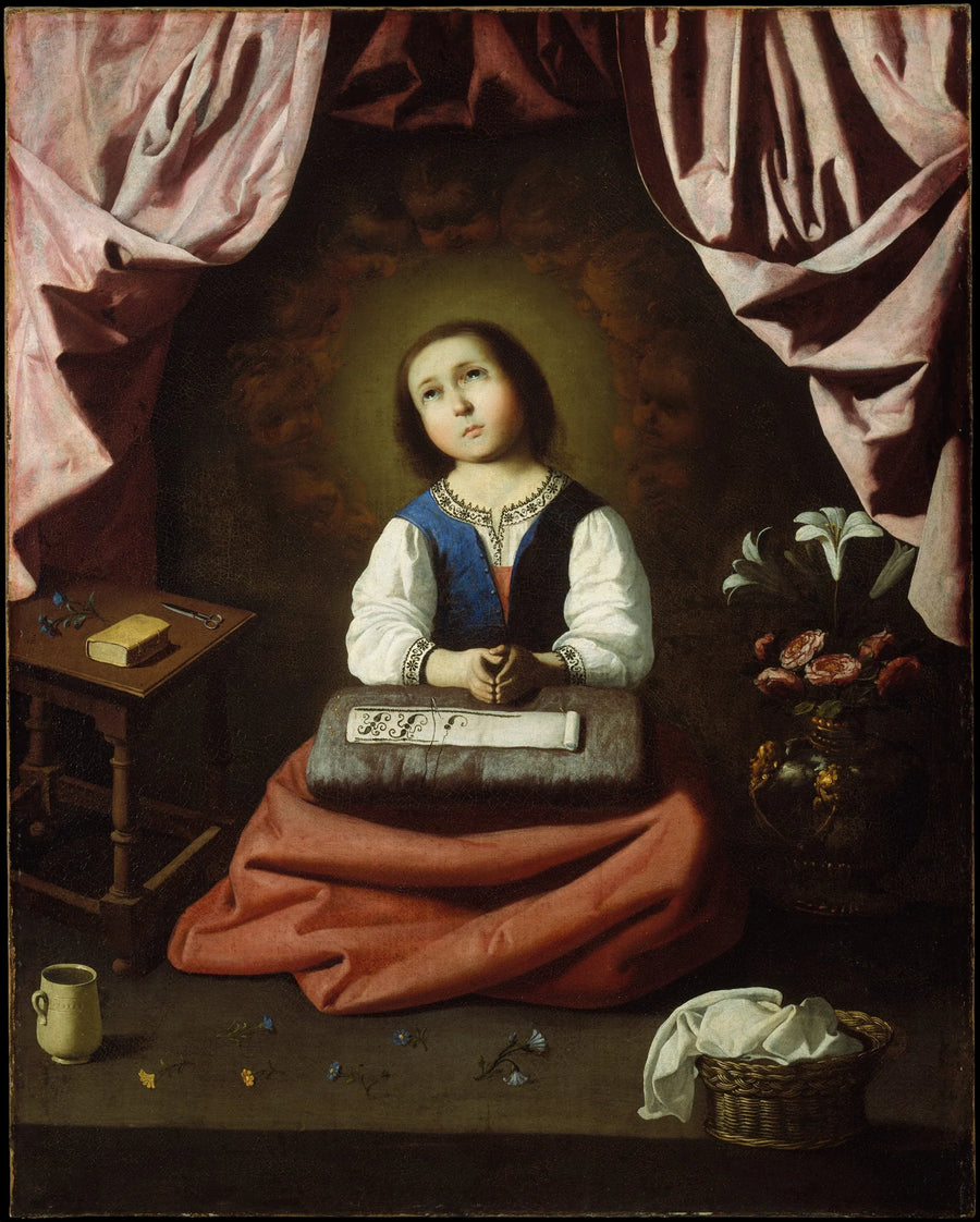 The Child Virgin in Ecstasy - Francisco de Zurbarán