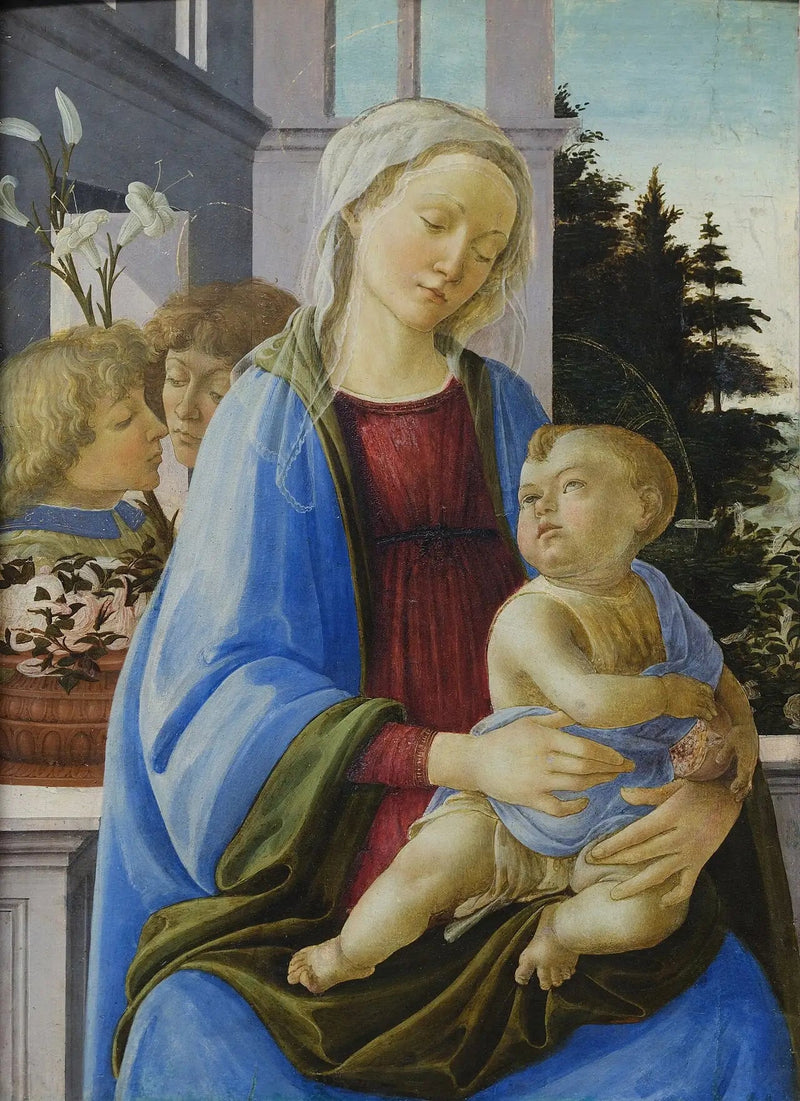 The Virgin and Child with Two Angels - Filippino Lippi