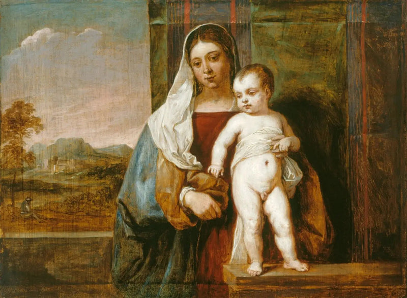 The Virgin and Child - David Teniers the Younger