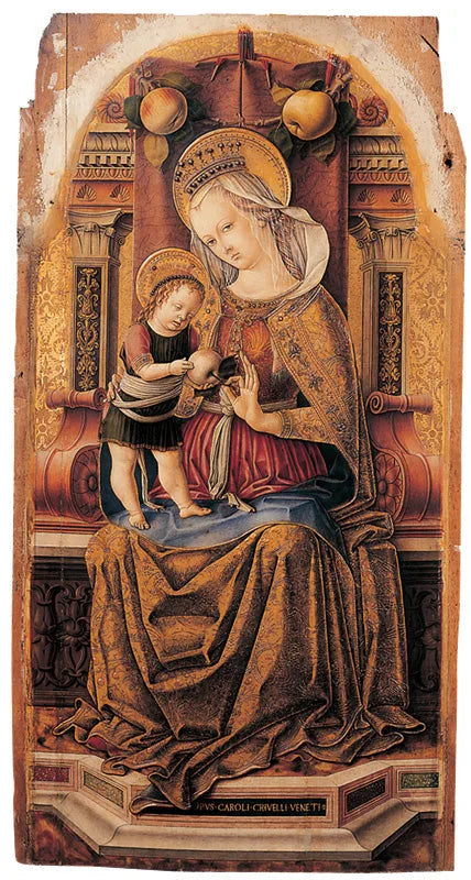 The Virgin and Child in Majesty - Carlo Crivelli