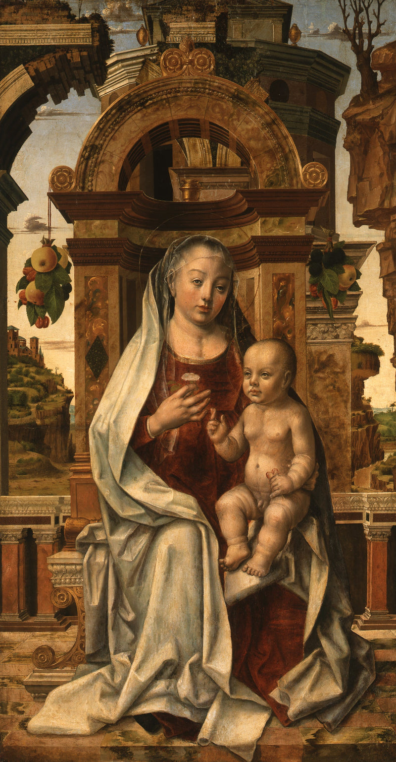 The Virgin and Child in Majesty - Pedro Berruguete