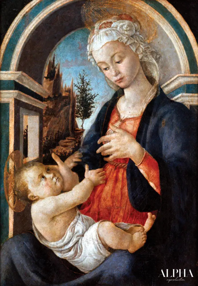 La Vierge et l'Enfant - Sandro Botticelli - Reproductions de tableaux et peintures haut de gamme