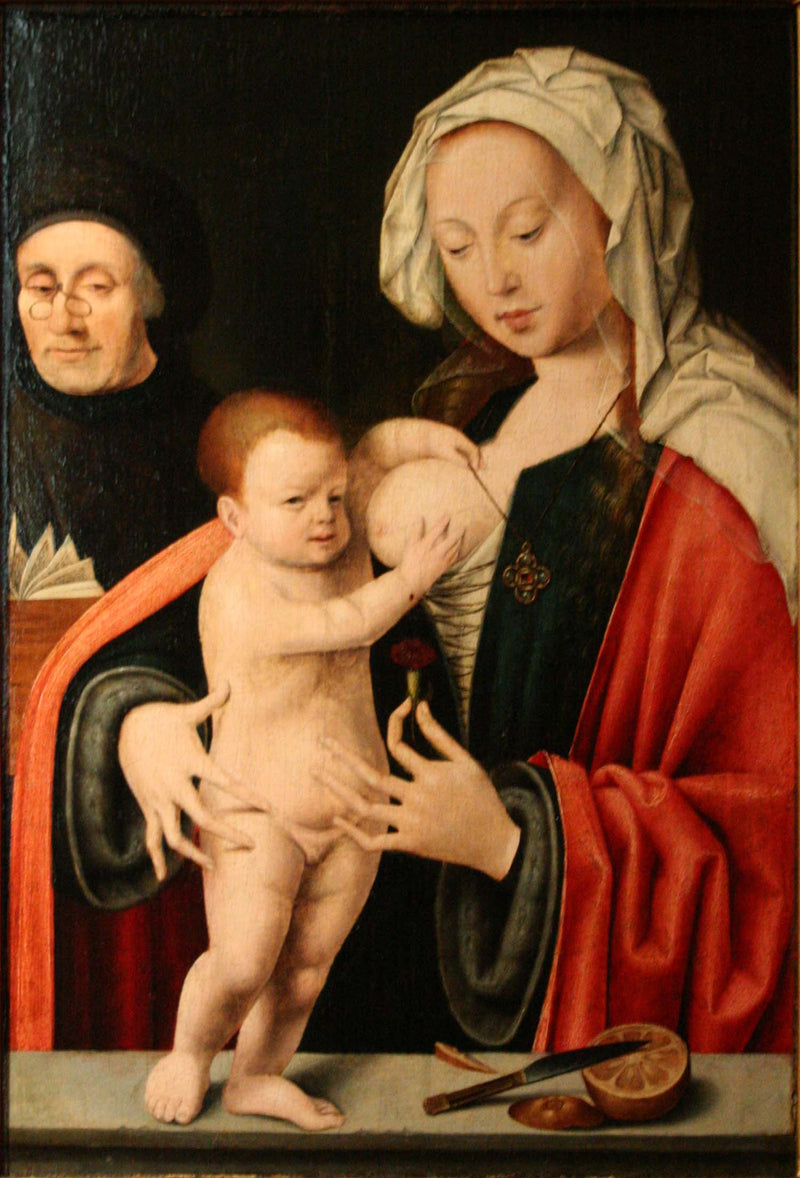 The Virgin, the Child and a Donor - Joos van Cleve
