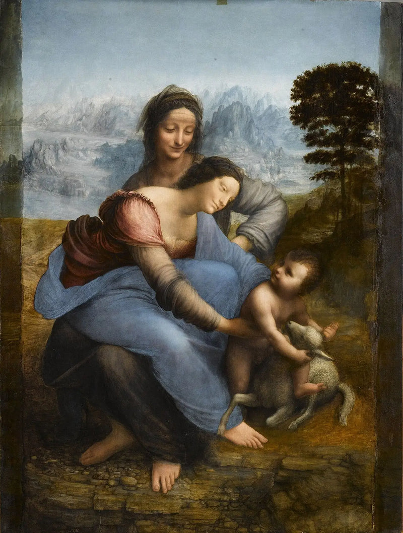 The Virgin, the Child Jesus, and Saint Anne - Leonardo da Vinci