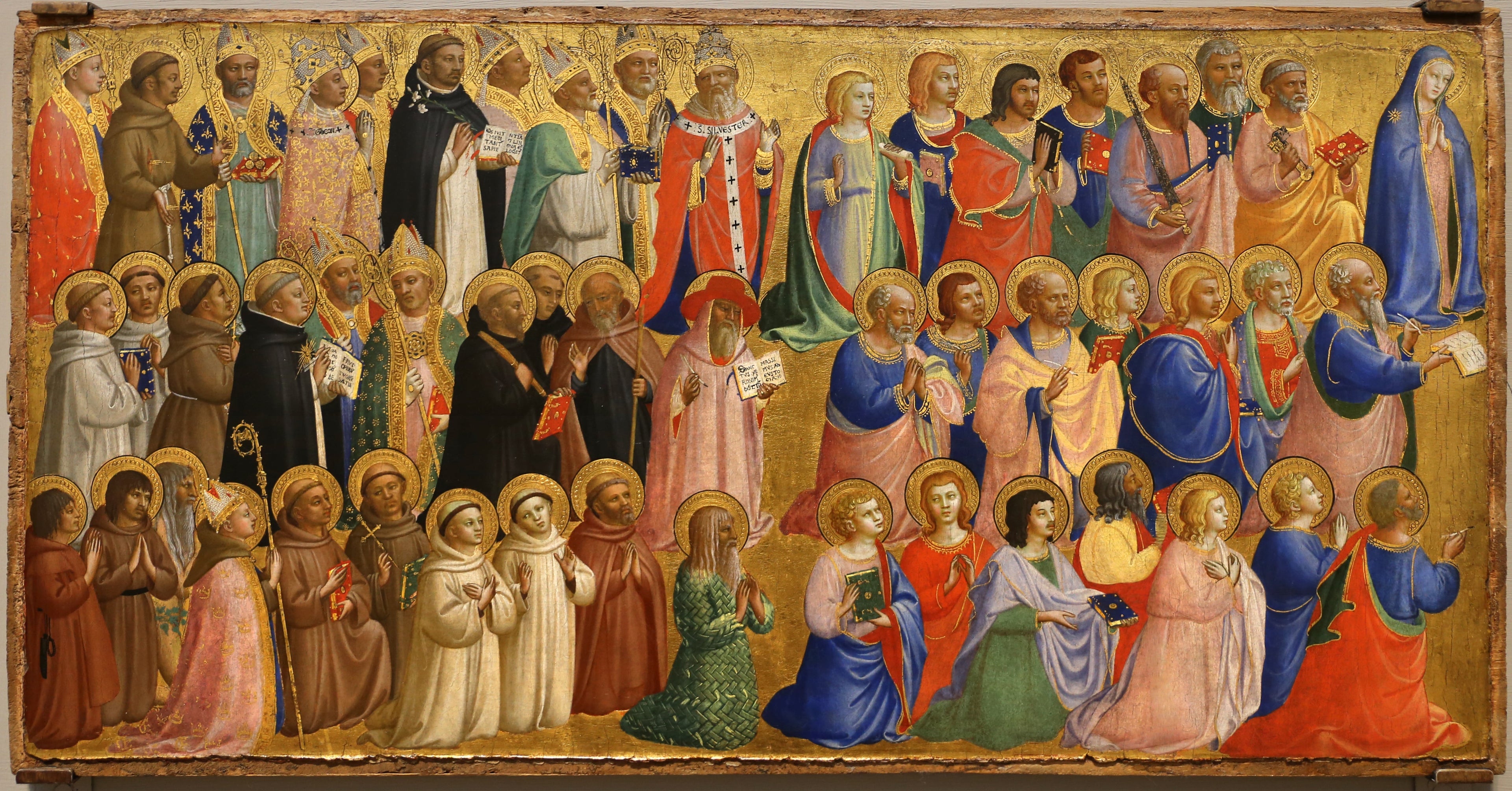 The Virgin Mary with the apostles and other saints - Fra Angelico