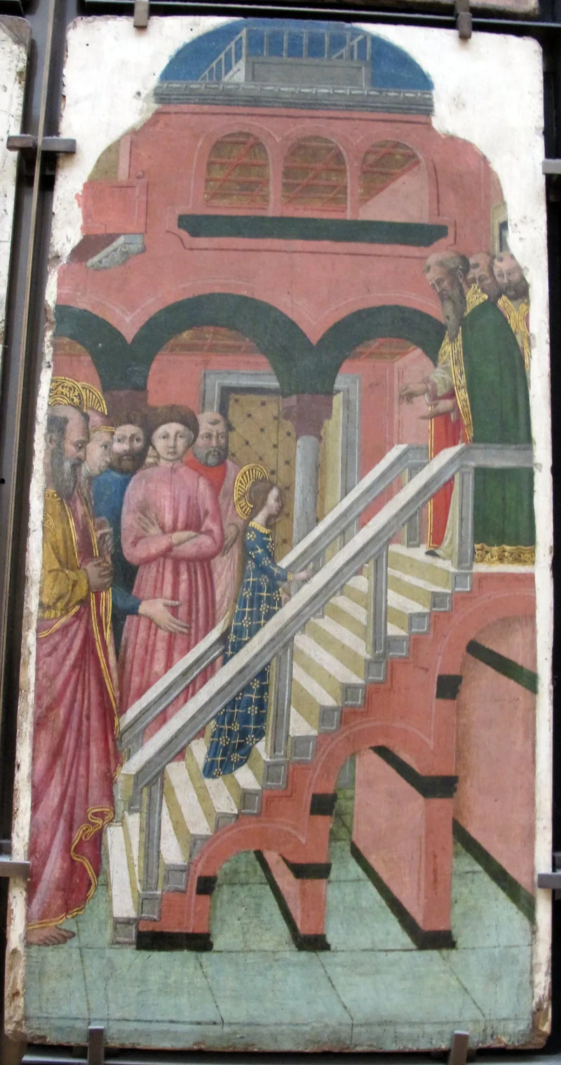 The Virgin montant the degrés du Temple - Giovanni Francesco da Rimini