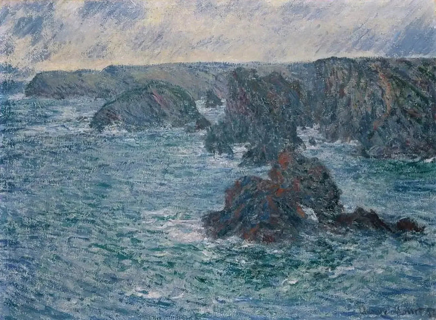 The town of Belle-Île - Claude Monet