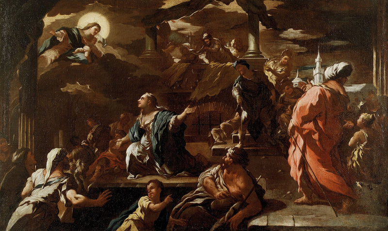The Vision of Mary the Egyptian - Luca Giordano