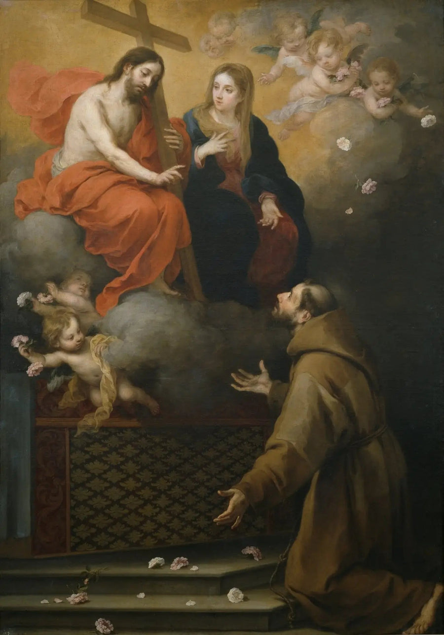 The Vision of Saint Francis to the Portioncule - Bartolomé Esteban Murillo