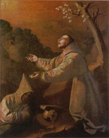 The Vision of Saint Francis - Francisco de Zurbarán