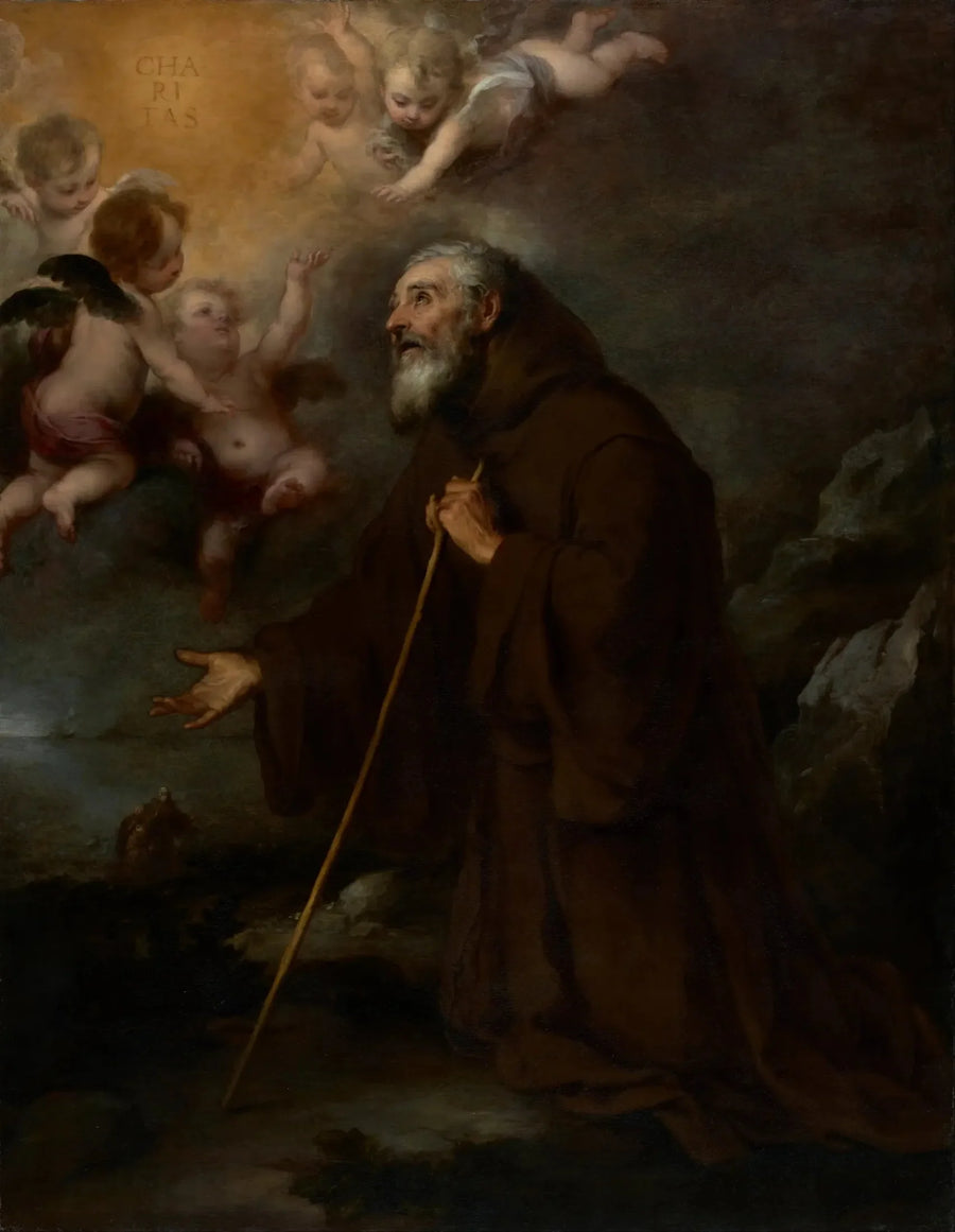 The Vision of Saint Francis of Paola - Bartolomé Esteban Murillo