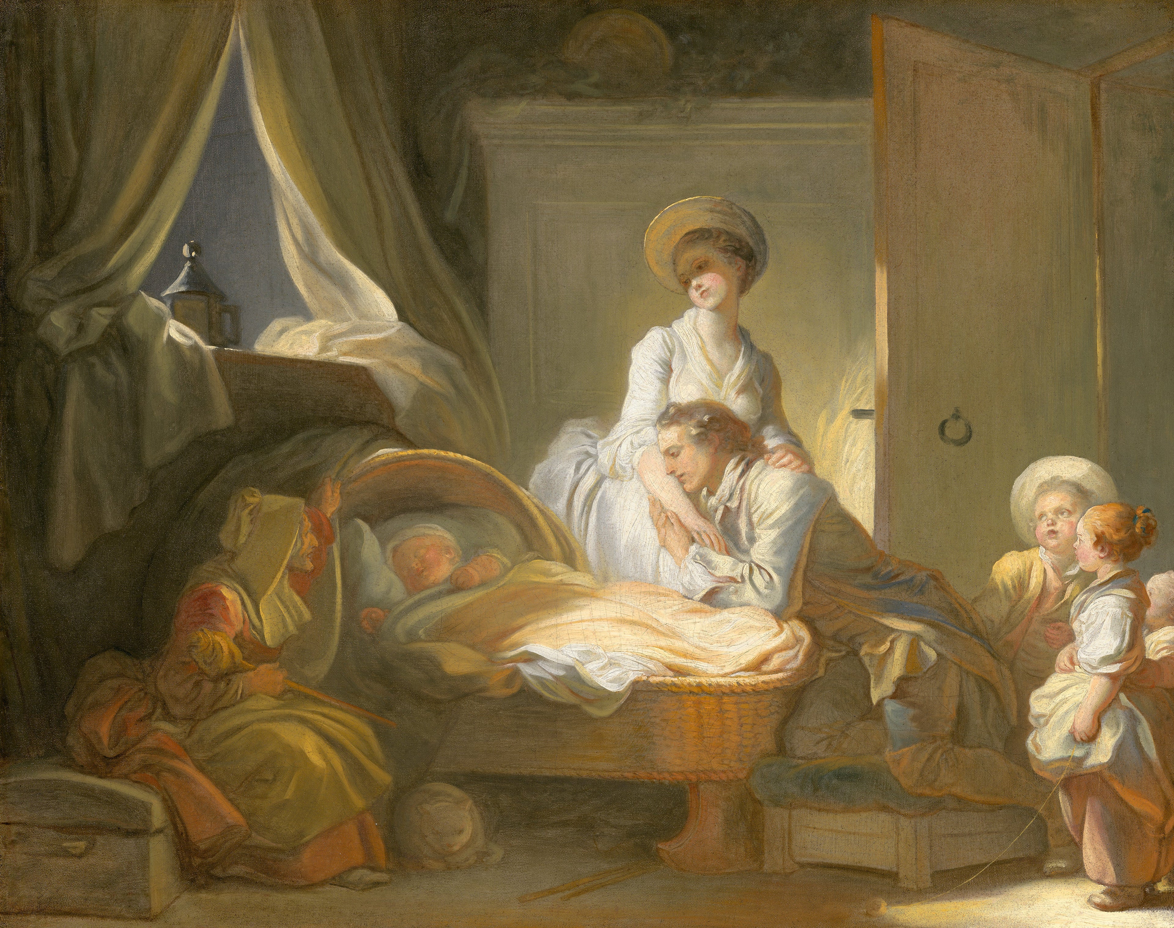 The Visit to the Nursemaid - Jean-Honoré Fragonard
