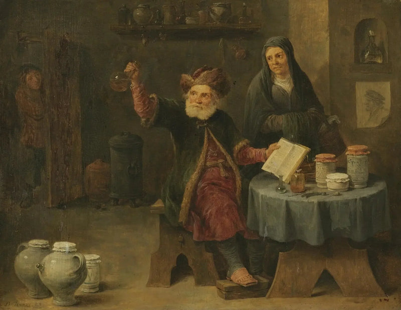The visit to the doctor - David Teniers the Younger