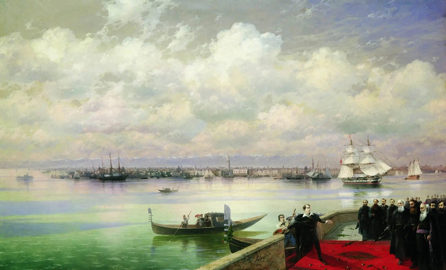 Byron's Visit to the Mekhitarists at San Lazzaro - Ivan Aïvazovski
