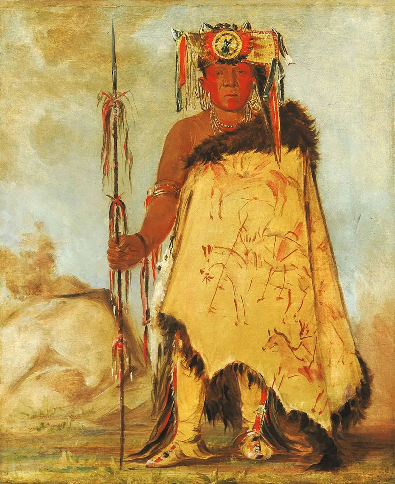 La-wée-re-coo-re-shaw-wee, war chief, a Pawnee republican - George Catlin