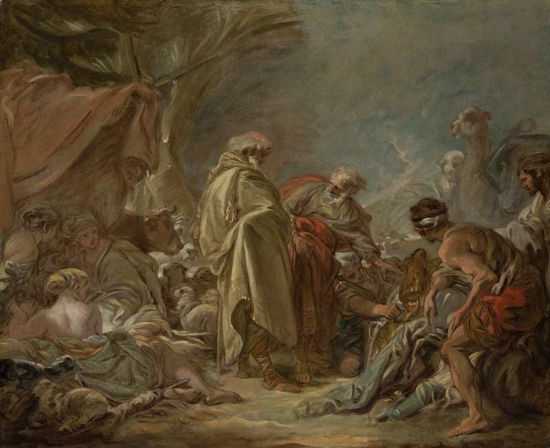 Laban searching for his idols - François Boucher