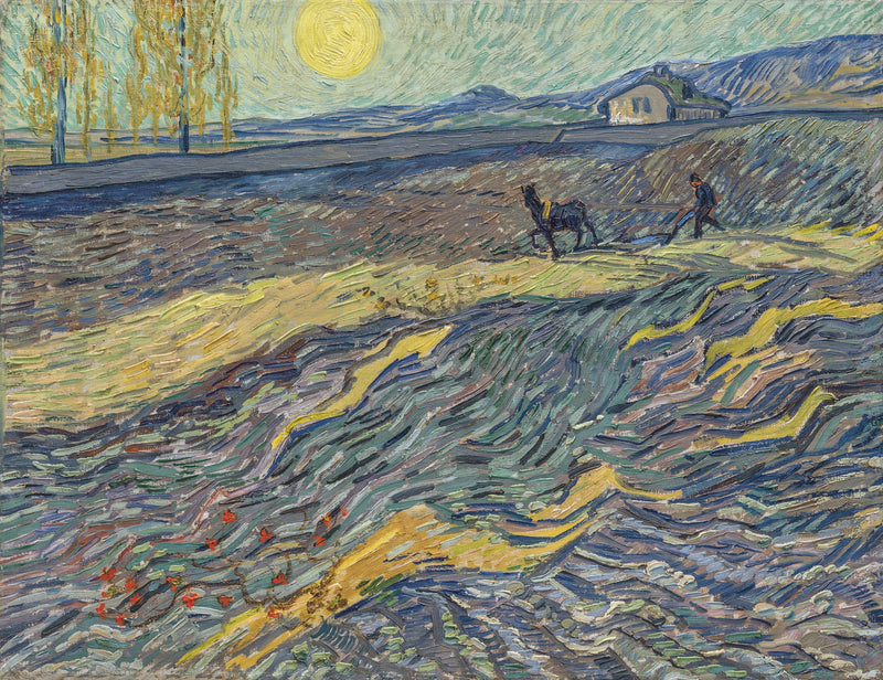 Ploughman in a Field - Vincent van Gogh