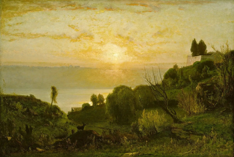Lake Albano, sunset - George Inness