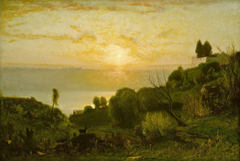 Lake Albano, sunset - George Inness