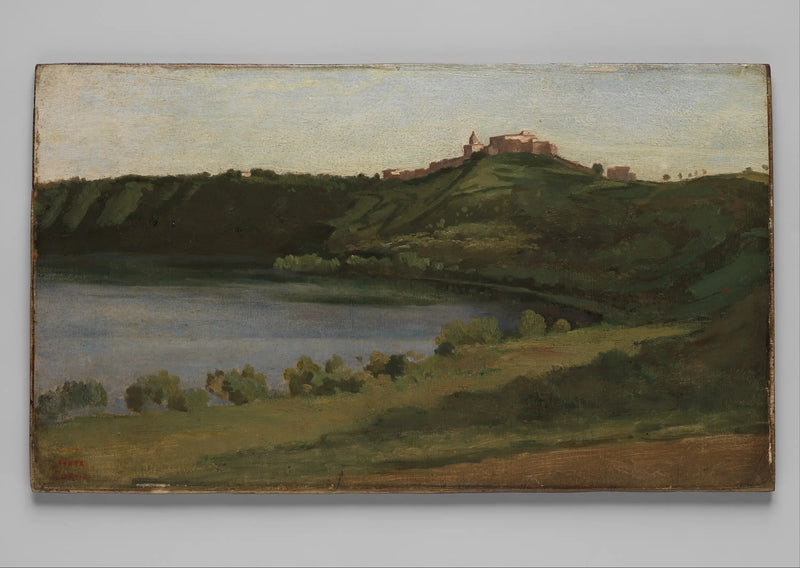 Lake Albano and Castel Gandolfo - Jean-Baptiste Camille Corot