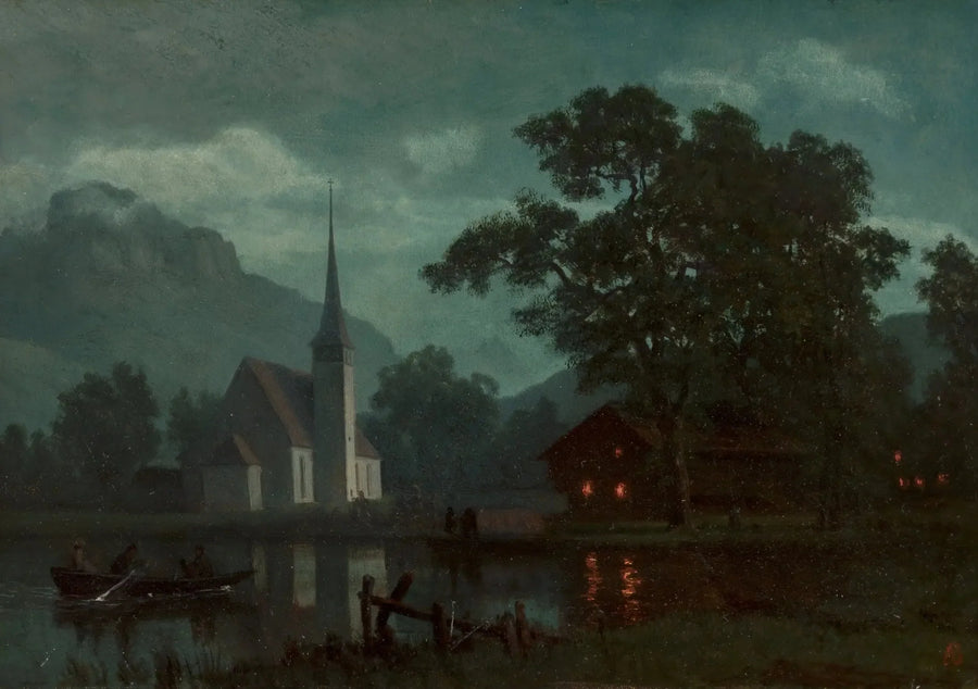 Lac des Quatre-Cantons, Suisse - Albert Bierstadt