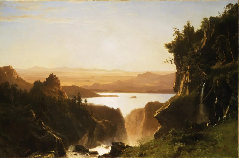 Lac Island, Wind River Range, Wyoming - Albert Bierstadt