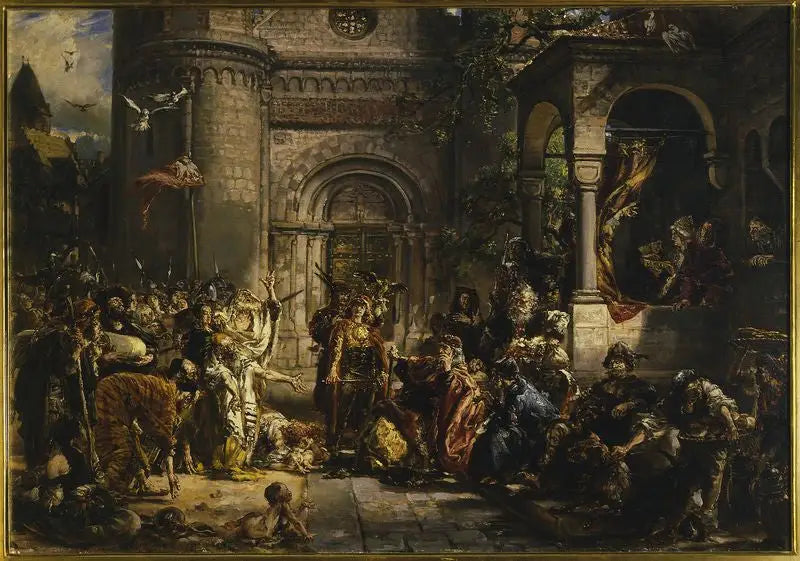 The reception of the Jews, from the series « History of Civilization in Poland » - Jan Matejko