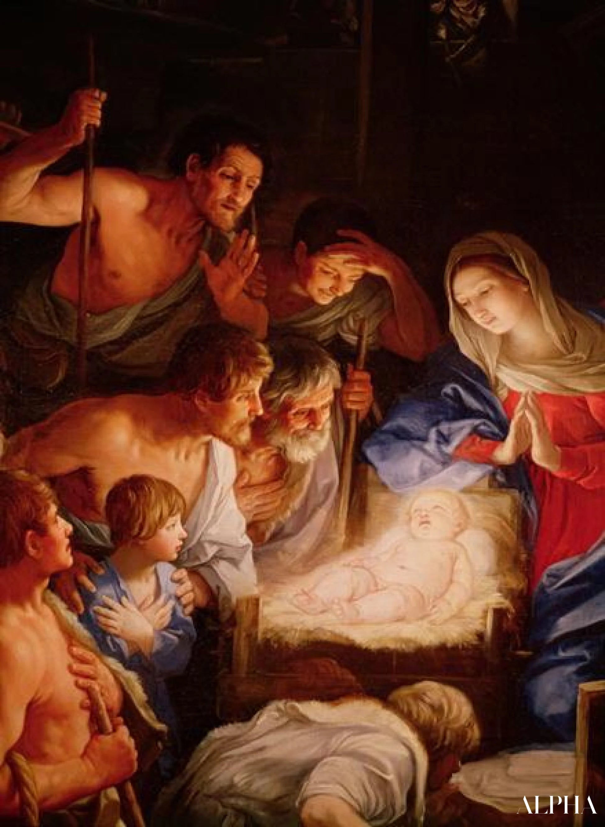 'The Adoration of the Shepherds - Guido Reni Reproductions of Paintings in Oil'