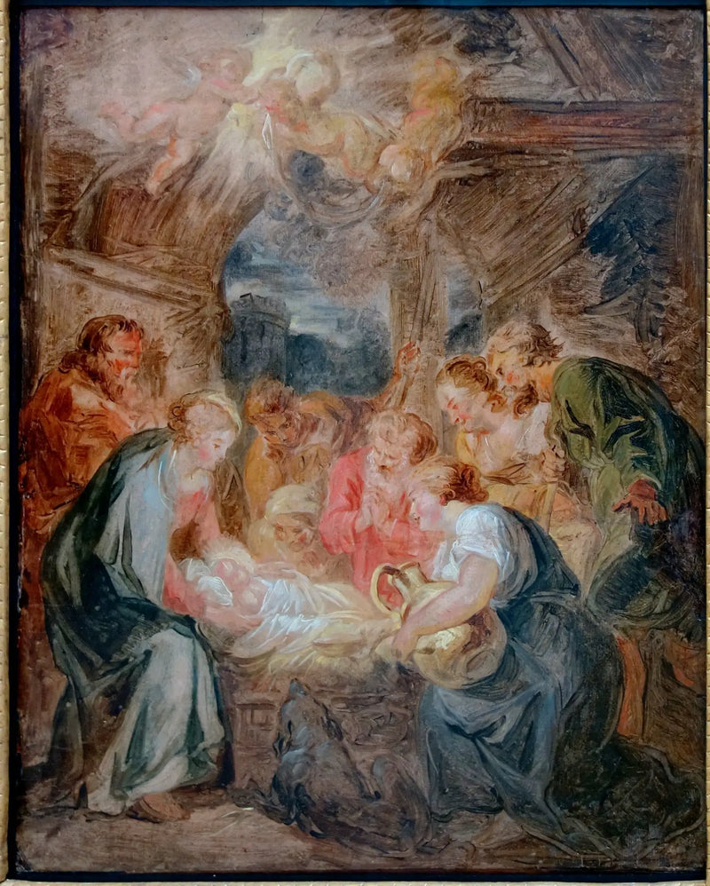 The Adoration of the Shepherds - Jean-Honoré Fragonard