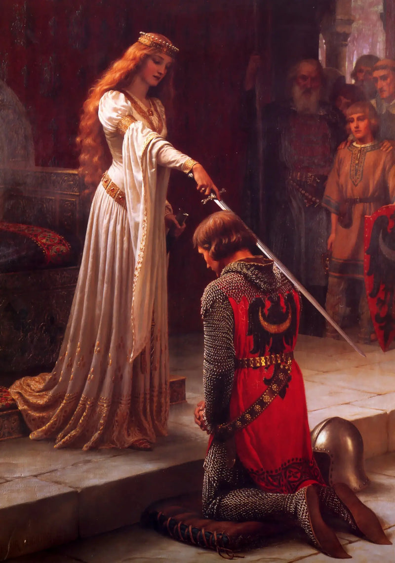 The Knighting - Edmund Blair Leighton