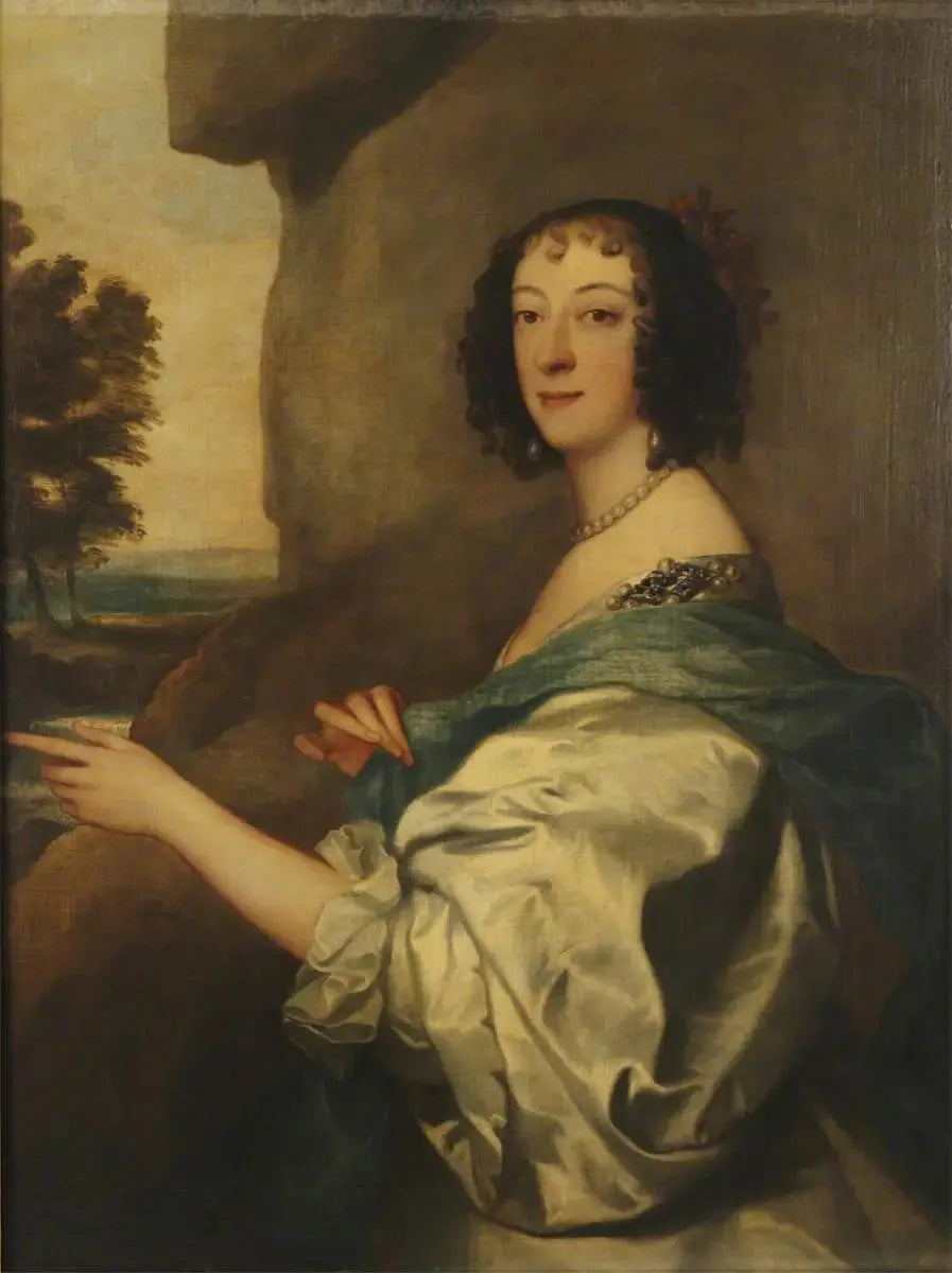 Lady Elizabeth Clifford, comtesse de Burlington (1621 – 1698) - Antoine van Dyck image 1 copie peinte à la main à l’huile