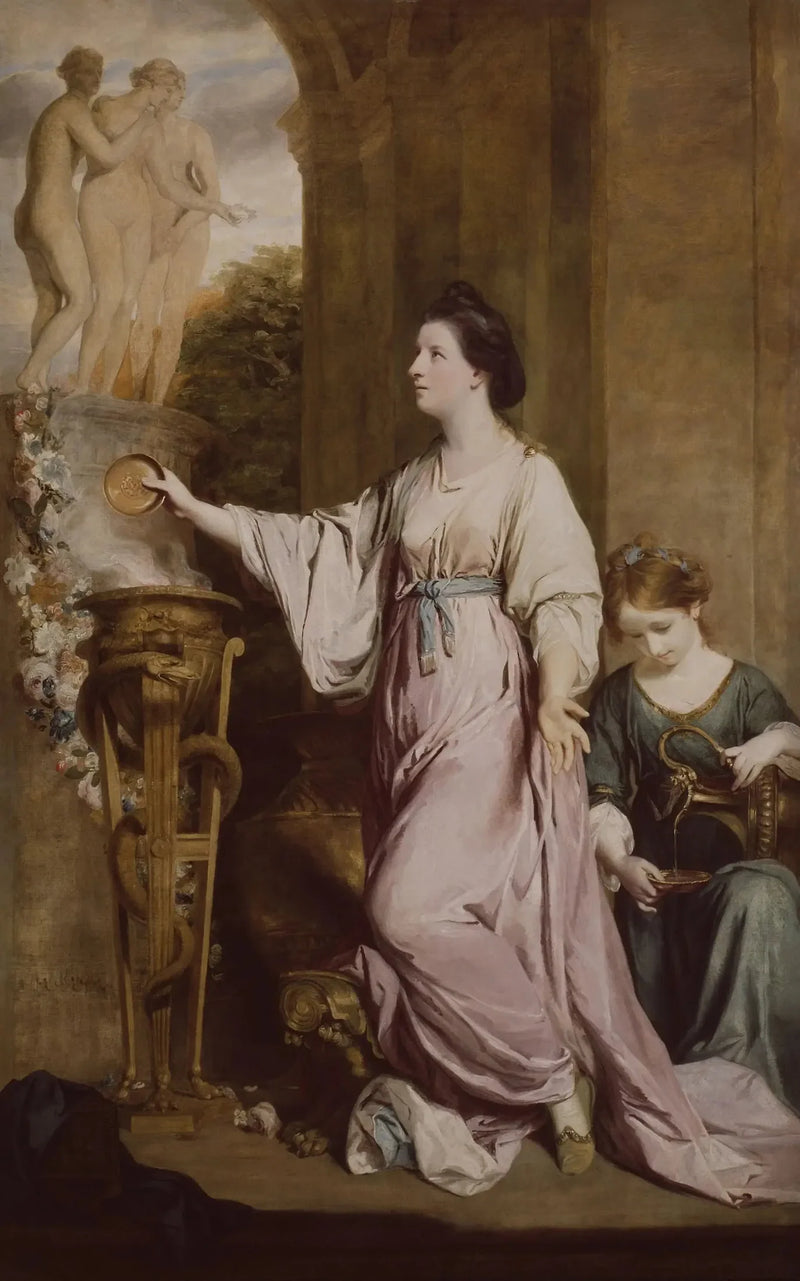 Lady Sarah Bunbury Sacrifiant aux Grâces - Joshua Reynolds