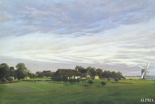 Laendliche ebene Gegend - Caspar David Friedrich - Reproductions de tableaux et peintures haut de gamme