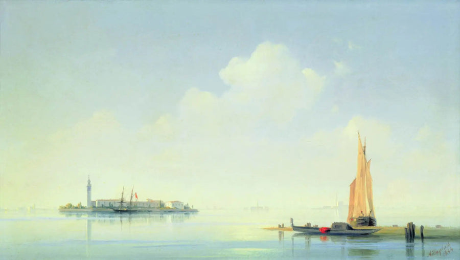 Venetian Lagoon. View of San Giorgio Island. - Ivan Aïvazovski
