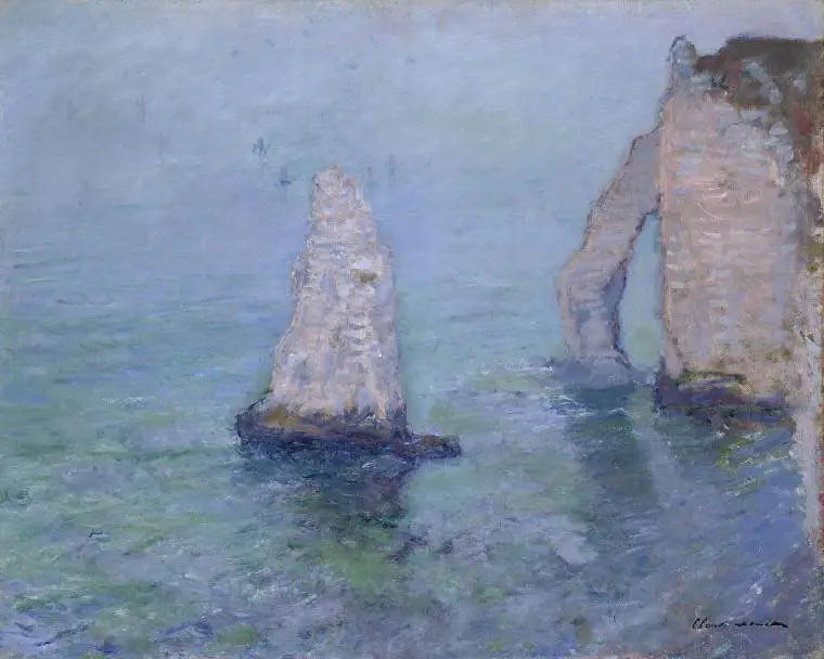 The Needle Rock and the Aval Gate, Étretat - Claude Monet