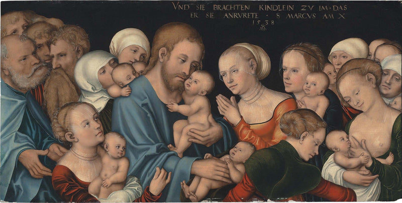 Let the little children come to me (Christ blessing the children) - Lucas Cranach the Elder