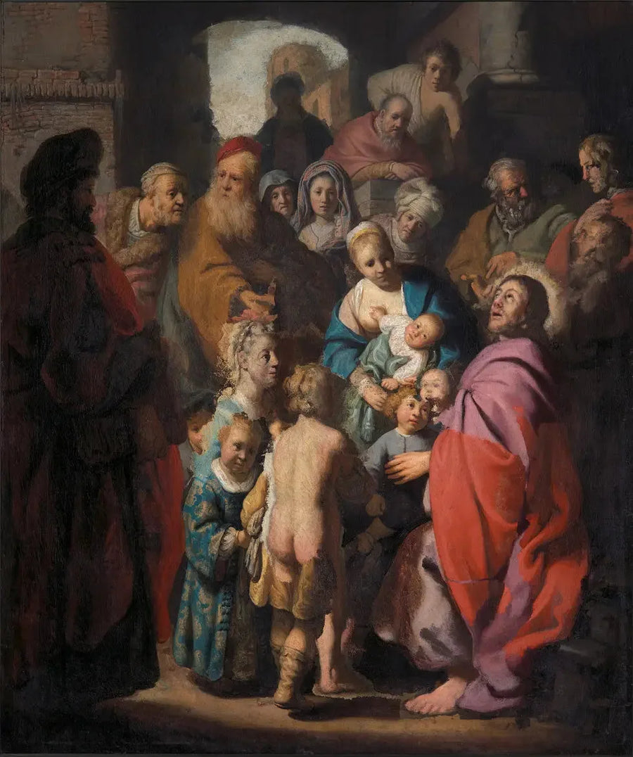 Let the little children come to me - Rembrandt