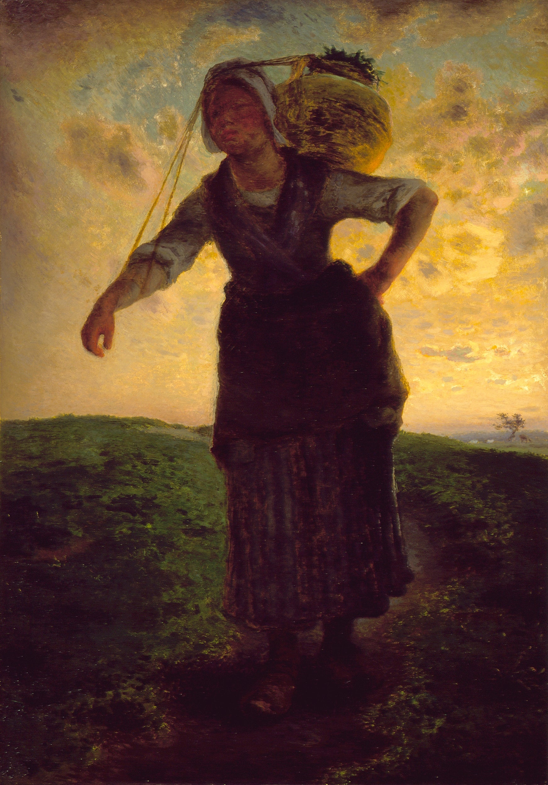 Norman Dairymaid at Gréville - Jean-François Millet